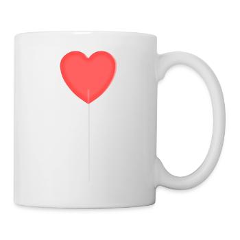 HEART-SHAPED LOLLIPOP - Mug - white - Right