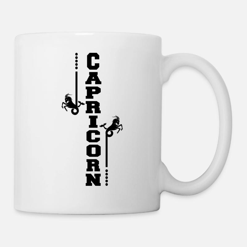 Sternzeichen Steinbock Capricorn - Tasse - Weiß