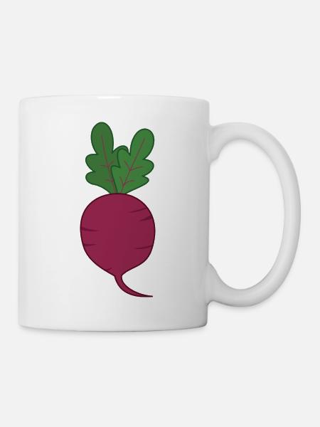Rote Beete - Tasse - Weiß