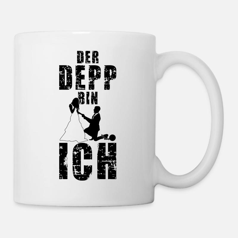 DER DEPP BIN ICH JGA MÄNNER JUNGGESELLENABSCHIED - Tasse - Weiß