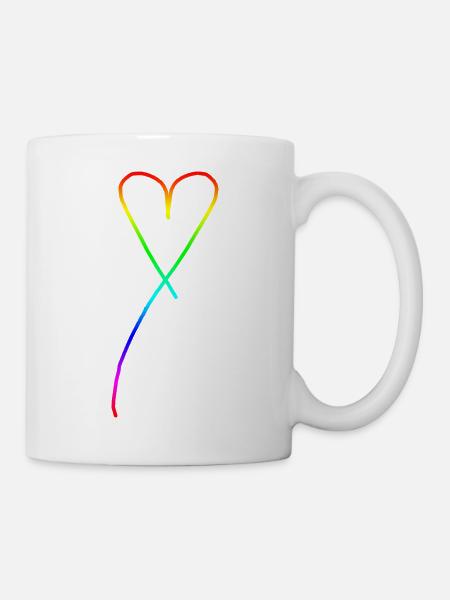 Stolzes Herz - Tasse - Weiß