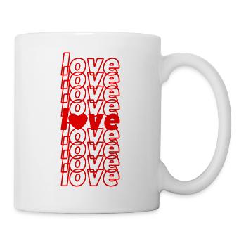 i love Valentine's Day - Mug - white - Right