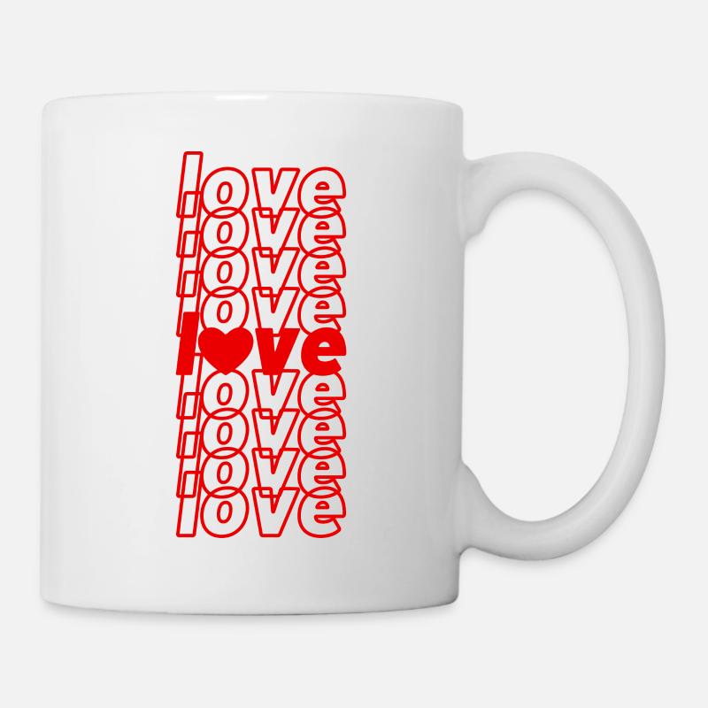 i love saint valentin - Mug blanc - blanc
