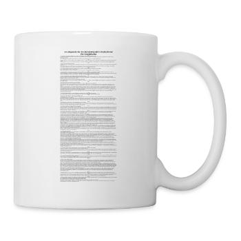 BRD Grundgesetz Grundrechte Art. 1-19 - Tasse - Weiß - Rechts