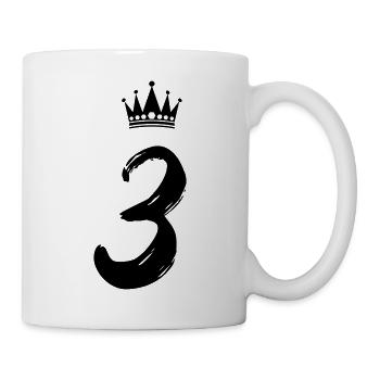 3 Krone - Tasse - Weiß - Rechts