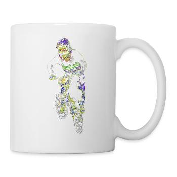 BMX - Tasse - Weiß - Rechts