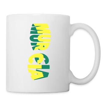 Murcia Spanien Stadt Skyline Schrift Bunt - Tasse - Weiß - Rechts
