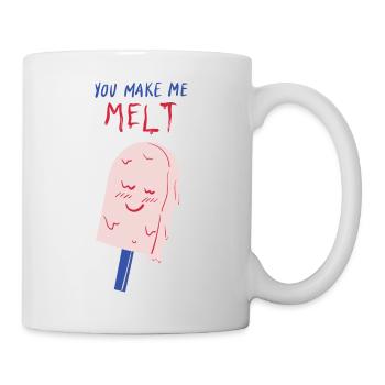 tu me fais fondre de la glace - Mug blanc - blanc - Droite