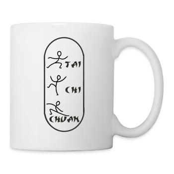 taichi chuan mouvement des trois formes - Mug blanc - blanc - Droite