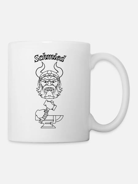 Blacksmith text black - Mug - white