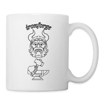 ironforge texte noir - Mug blanc - blanc - Droite