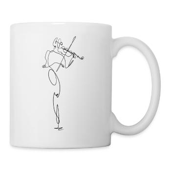 Violon, musique, musicien, violoniste - Mug blanc - blanc - Droite