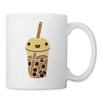 Anime Face Bubble Tea - Mug blanc - blanc - Droite