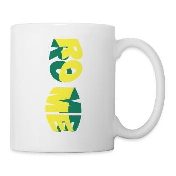 Rome Rome Italie Ville Skyline Font Coloré - Mug blanc - blanc - Droite