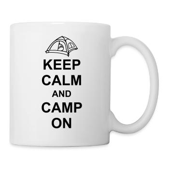 Camping Zelt Keep Calm - Tasse - Weiß - Rechts