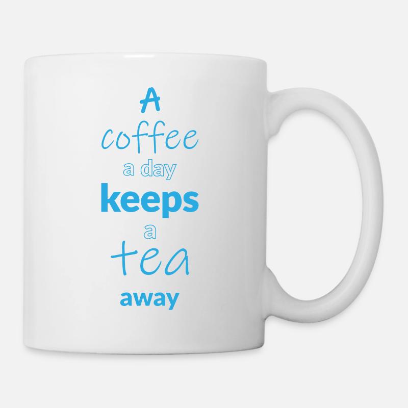 Café par jour - Mug blanc - blanc