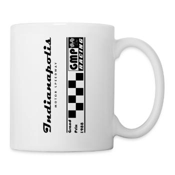 Conception de voiture de course Indianapolis - Mug blanc - blanc - Droite