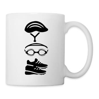 triathlon - Mug blanc - blanc - Droite