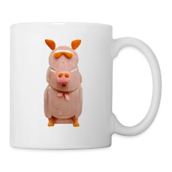 Cochon Cool - Mug blanc - blanc - Droite