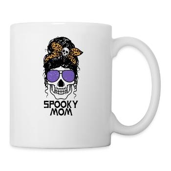 Spooky Mom - Chignon en désordre - Mug blanc - blanc - Droite