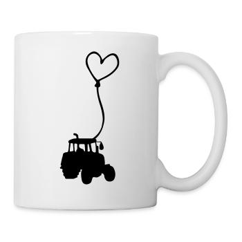 A heart for tractors Gift idea Tractor drivers - Mug - white - Right