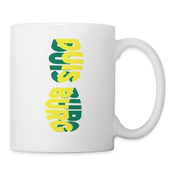 Duisburg Deutschland Stadt Skyline Schrift Bunt - Tasse - Weiß - Rechts