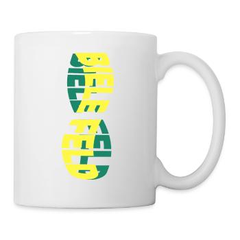 Bielefeld Deutschland Stadt Skyline Schrift Bunt - Tasse - Weiß - Rechts
