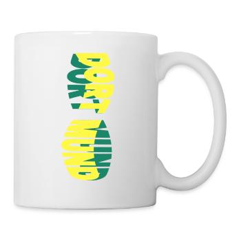 Dortmund Deutschland Stadt Skyline Schrift Bunt - Tasse - Weiß - Rechts