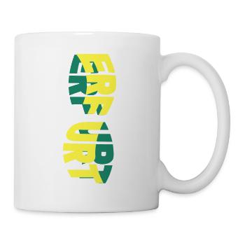 Erfurt Germany City Skyline Font Colorful - Mug - white - Right