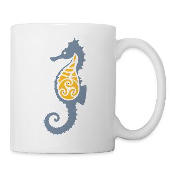 Tribal Seahorse - Mug - white - Right