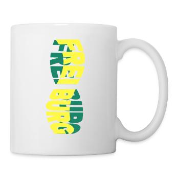 Freiburg Germany City Skyline Font Colorful - Mug - white - Right