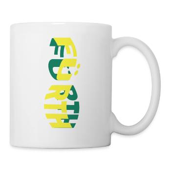 Fürth Allemagne Ville Skyline Police Colorée - Mug blanc - blanc - Droite