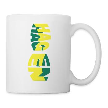 Hagen Germany City Skyline Font Colorful - Mug - white - Right