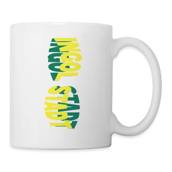 Ingolstadt Deutschland Stadt Skyline Schrift Bunt - Tasse - Weiß - Rechts