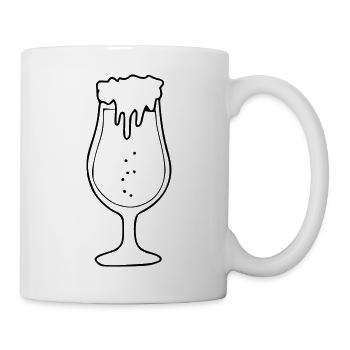 Beer Drawing Party Celebrate Black - Mug - white - Right