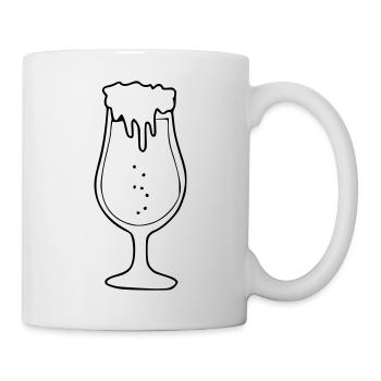 Beer Drawing Party Celebrate Black - Mug - white - Right