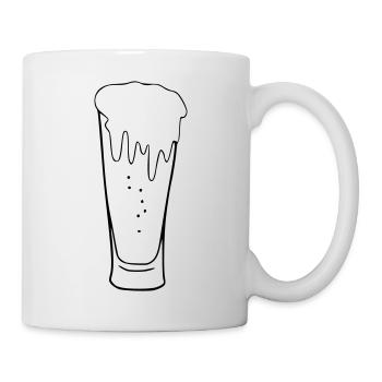 Beer Drawing Party Celebrate Black - Mug - white - Right