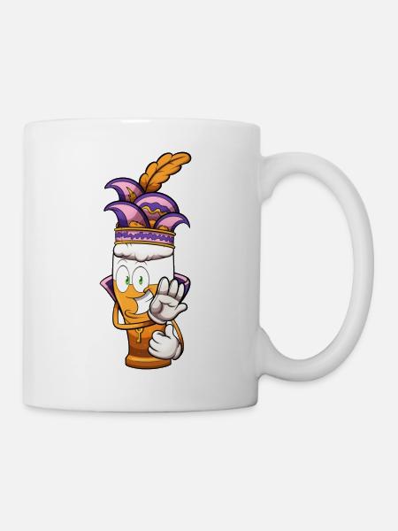 Holländischer Karnevalsbär - Tasse - Weiß