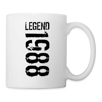 Legend 1988 black - Tasse - Weiß - Rechts