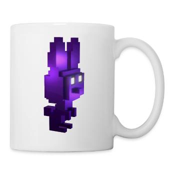 Silent Gamer's Dream: Cubic Purple Bunny Violet - Mug - white - Right