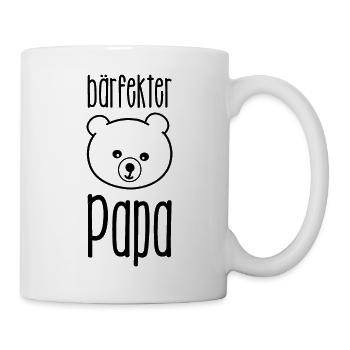 bärfekter Papa - perfekt für den Vatertag - Tasse - Weiß - Rechts