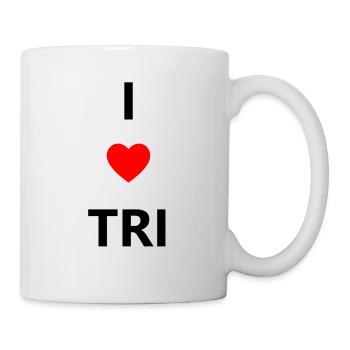 Triathlon Swim Bike Run Marathon - Tasse - Weiß - Rechts