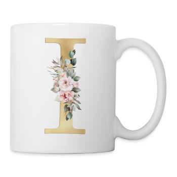 Customizable Monogram I Floral - Mug - white - Right