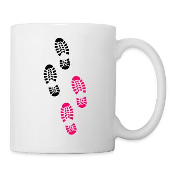 Empreintes - Mug blanc - blanc - Droite