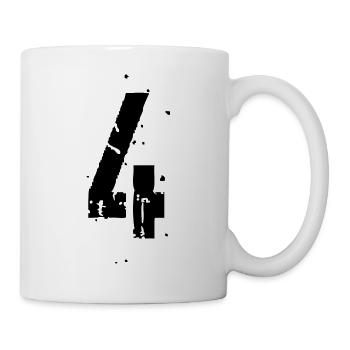4 Number 4 years - Mug - white - Right