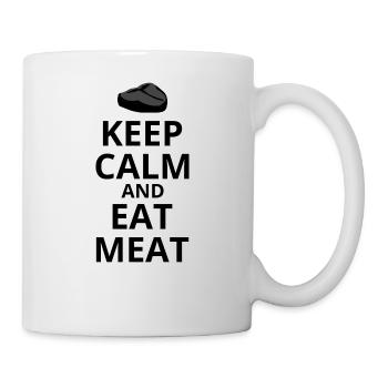 Keep Calm And Eat Meat - Mug - white - Right