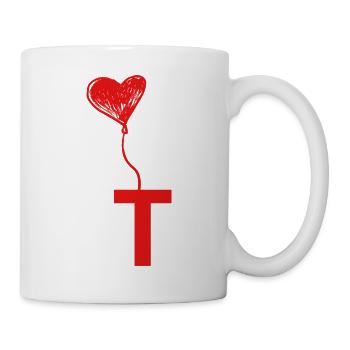 Brief an das Herz - Tasse - Weiß - Rechts