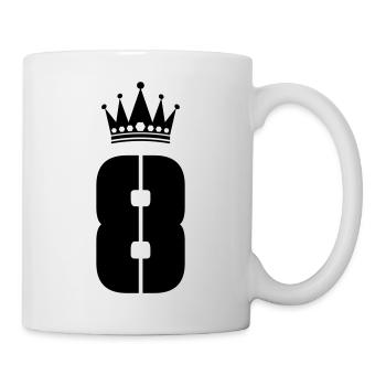 8 Couronne - Mug blanc - blanc - Droite