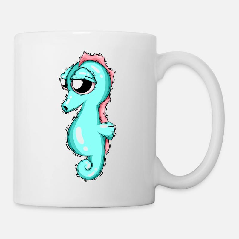 Seepferd - Tasse - Weiß