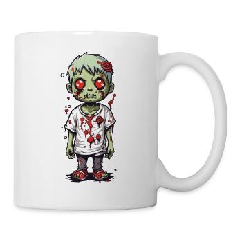 Chibi Zombie Cartoon Halloween Octobre Rire - Mug blanc - blanc - Droite